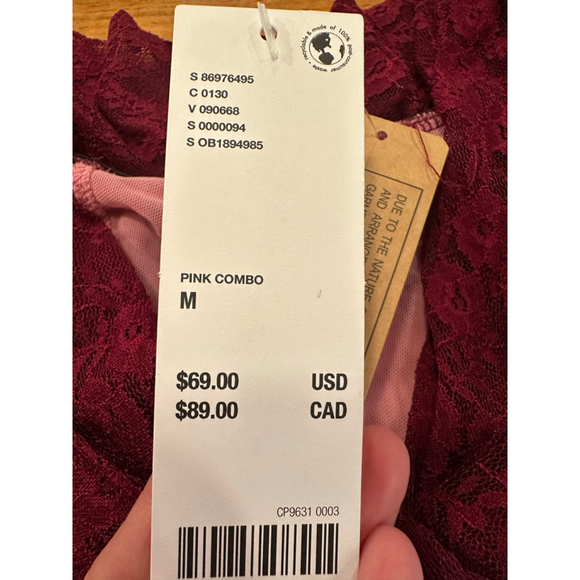 Kimchi Blue Urban Outfitters Pink Floral Mini Dress Medium NWT - Picture 9 of 15